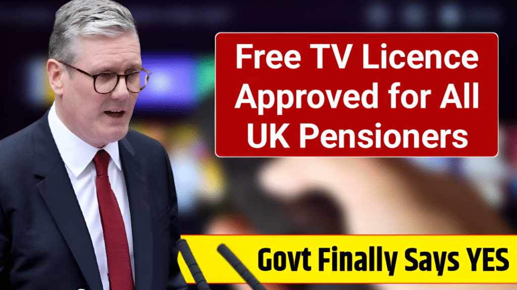 Free TV licence for UK pensioners