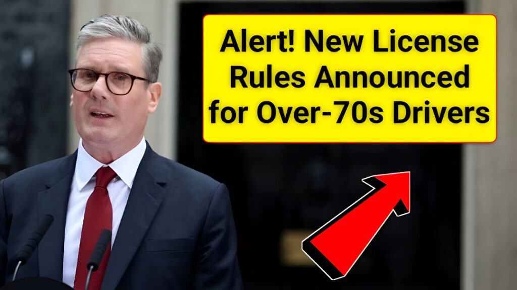 Over 70 driving licence rules UK