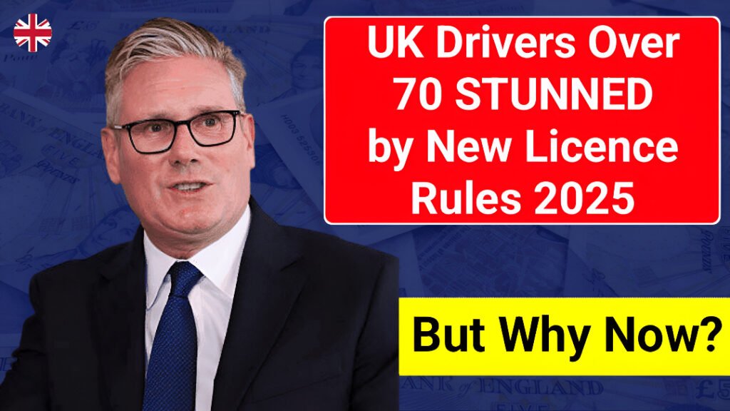 UK drivers over 70 licence rules 2025